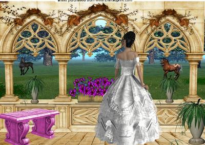 The Look of Love, Lovely Scene with Horses A4 Topper