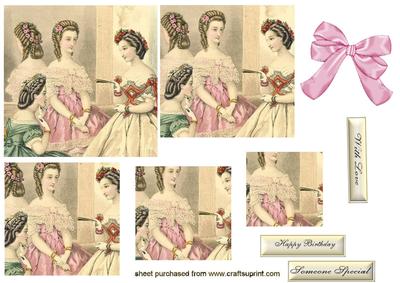 Elegant Ladies in Gowns , Pyramids