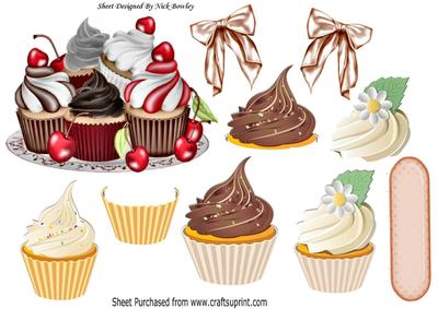 Chocolate, Cream and Cherry Cupcakes A4