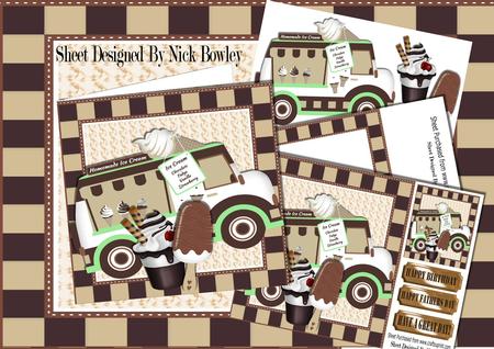 Here Comes Mr Whippy, with Icecream & Sundaes 8x8 Mini Kit