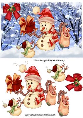 I Have a Present for You as Well, Cute Snowmen
