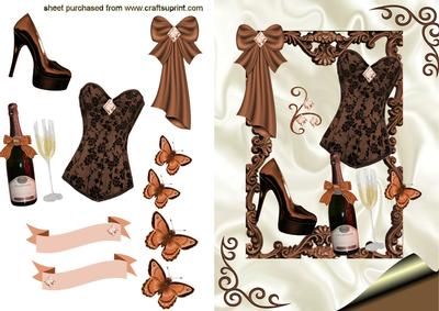 Gorgeous Choc/brown Ladies Accessories in Ornate Frame