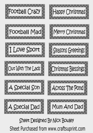 Lots of Lovely Seasons & Sport Silver Polkadot Tags
