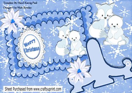 Frosty Friends Cute Fox and Polar Bear, Book Kit