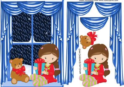 Ooh! Santa Has Been with Cute Little Girl