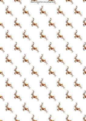 Rudey the Reindeer Backing Paper