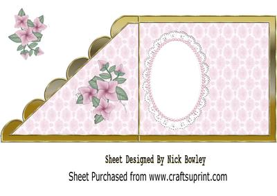 A Lovely Christening or Baptism on Lace Over the Edge Insert