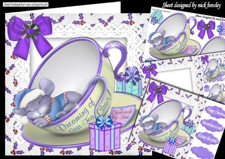 Cute Mouse Dreaming of Presents from Santa Mini Kit