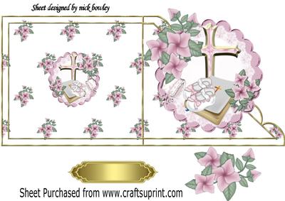 Baby Girls Christening or Baptism,bible Over the Edge