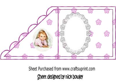 Baby Girl Playing Peek a Boo Over the Edge Insert