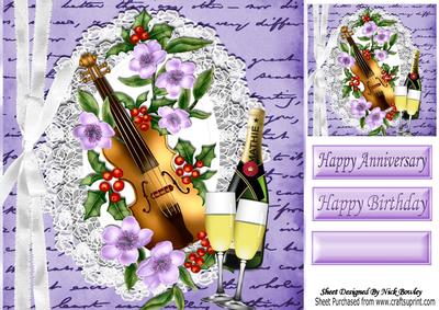 Serenade Your Occasion with Violin, Lilac Flowers & Champer
