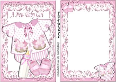 Pretty Baby Girls Romper Suit with Bottle A5 & Insert