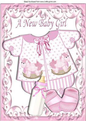 Pretty Baby Girls Romper Suit with Bottle A4