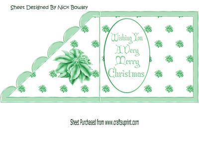 Vintage Santa with Girl Over the Edge Card Insert Verse