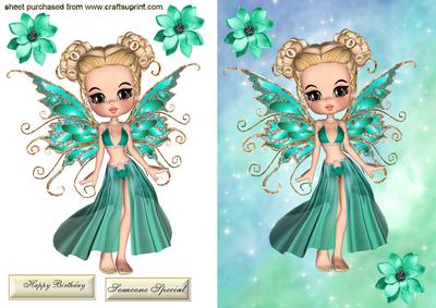 Pretty Little Faerie in Turquoise Dress