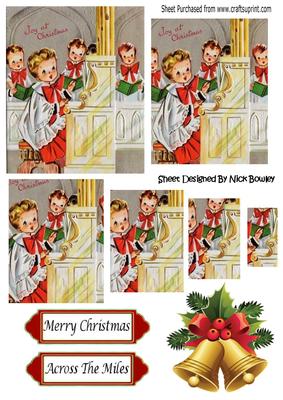 Carol Singers , Singing in a Church Pyramids