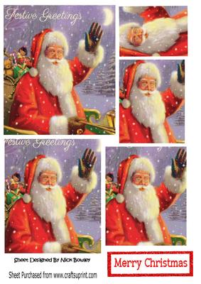 Santa Waving in His Sleigh to Everyone, Pyramids
