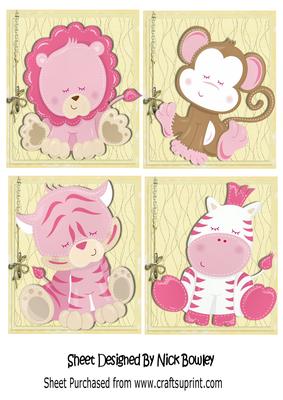 Four Little Toppers of Sleepy Jungle Babies