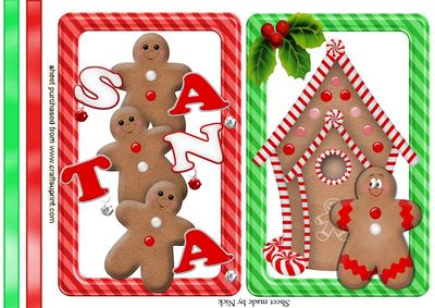 Lovely Little Gingerbread Men Card Fronts