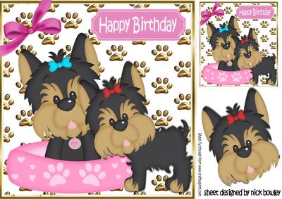 Room for a Little One, Cute Little Terriers 8x8