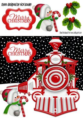Room for Me on the Santa Express! Ho! Ho! Ho! 8x8