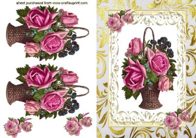 Beautiful Basket of Roses