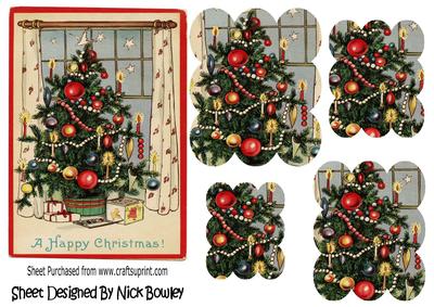 Lovely Christmas Tree Scalloped Pyramids