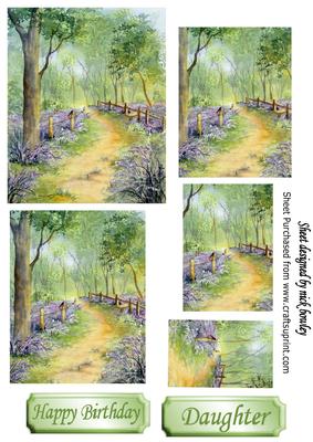 Pretty Lavender Woodland Pyramids