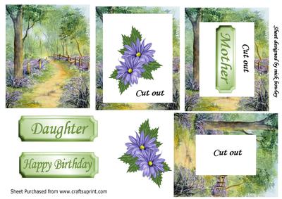 Pretty Lavender Woodland Tunnel Pyramid