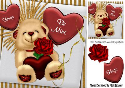 Be Mine! and Big Hugs Teddy Bear 8x8