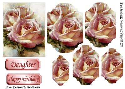 Pretty Pink Roses for You! Bracket Pyramids