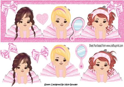 Pretty in Pink Ballerina Girls Dl Card