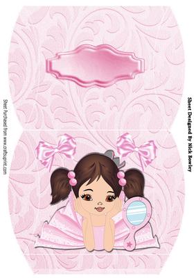 Pretty Ballerina in Pink on a Pillowbox