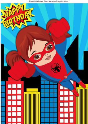 Flying High! Super Spider Girl in the City A4