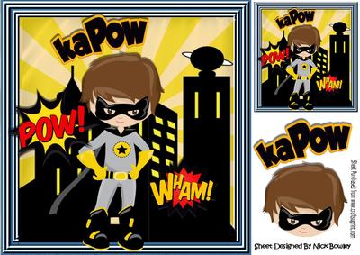 Super Boy, Super Hero Wham, Pow! 8x8