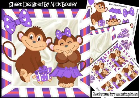 Monkey Love, Kisses and Cuddles, Be Mine, Purple Kit