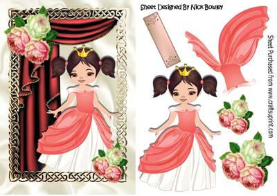 Pretty Princess with Drapse and Roses