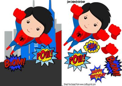Spider Man Super Hero Taking to the Skies