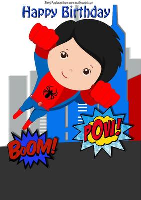 Spider Man Super Hero Taking to the Skies A4