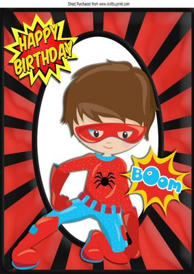 Happy Birthday! to a Super Hero A4