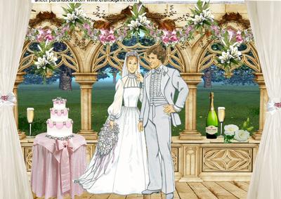 Beautiful Wedding Scene A4 Topper