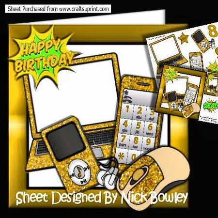 Gold Glitter Mp3 Player, Laptop, Mobile 8x8 Mini Kit