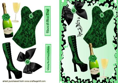 Gorgeous Green/black Ladies Accessories
