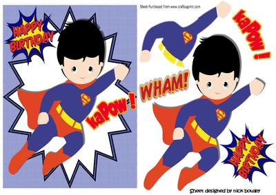 Kapow! Wham! Take That! Superhero Boy A5