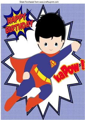 Kapow! Wham! Take That! Superhero Boy A4