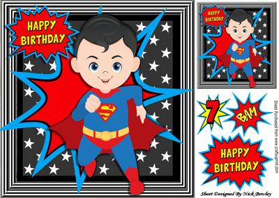 Here I Am Super Boy to the Rescue 8x8