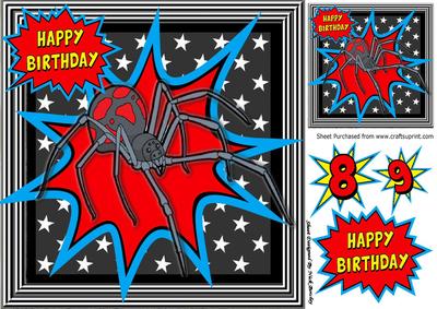 You Love Em! or You Hate Em! Large Spider 8x8