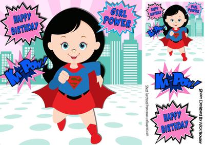 Girl Power! Super Girl, Ka-pow! Girl Power 8x8