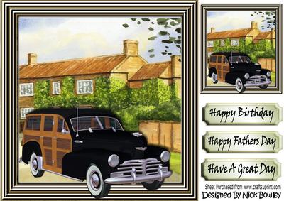 Lovely Cottages with 1948 Black Woody 8x8