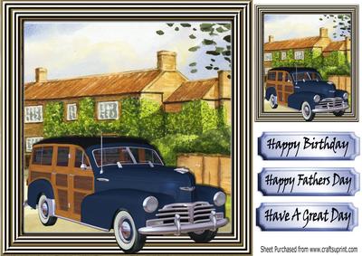 Lovely Cottages with 1948 Blue Woody 8x8